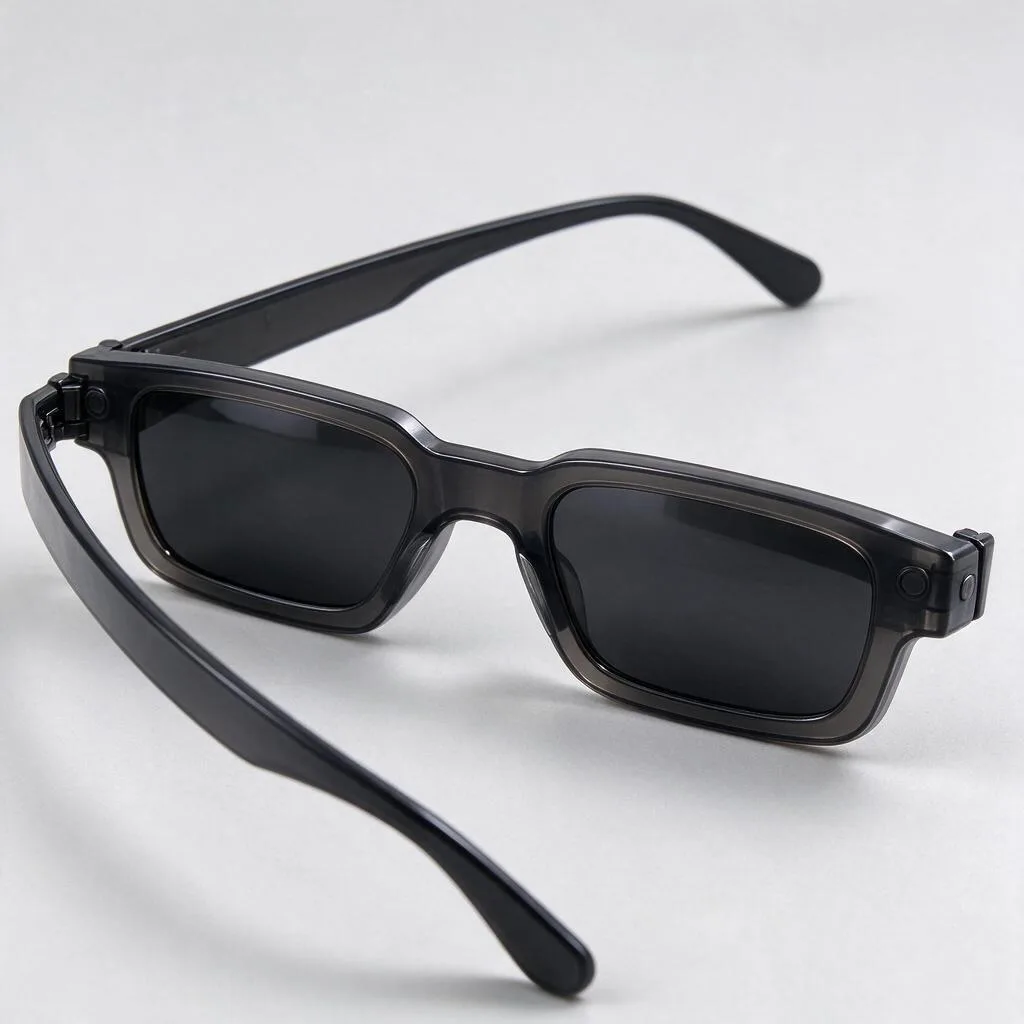 Illustration de lunettes 3D à monture en plastique sur fond uni